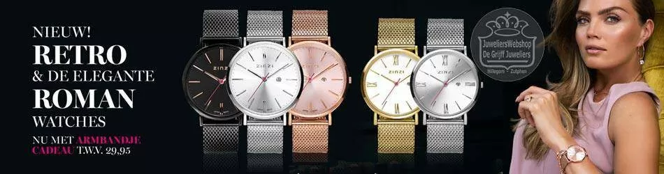 Zinzi horloges Retro en Roman.