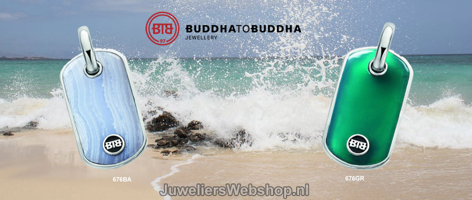 Buddha to Buddha Hanger Stone Pendant Green en Blue.