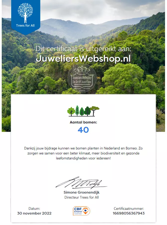 Certificaat bomen planten