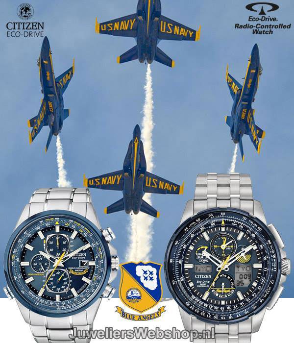 Citizen blue angels horloge best sale
