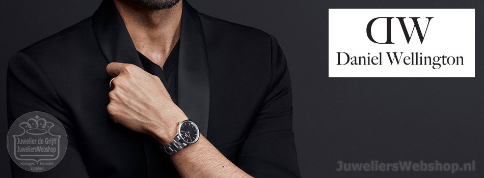 Daniel Wellington Horloge met metalen riempje zwart zakelijke stijl Sieraden Horloges Horloges met metalen riempje 