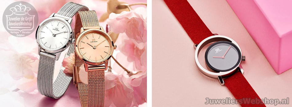 Danish Design horloges dames staal