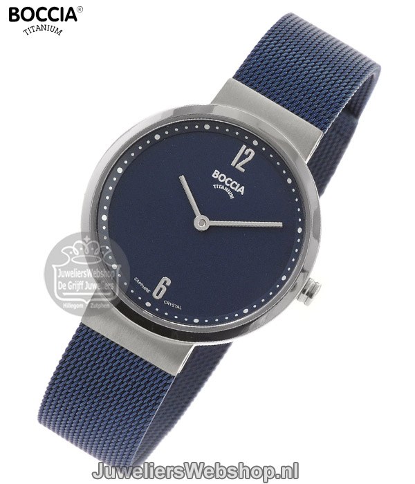 Boccia dames horloge 3283-04 blauw