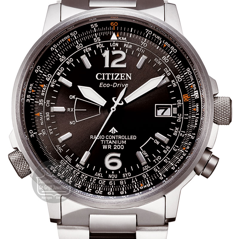 citizen radio controlled titanium