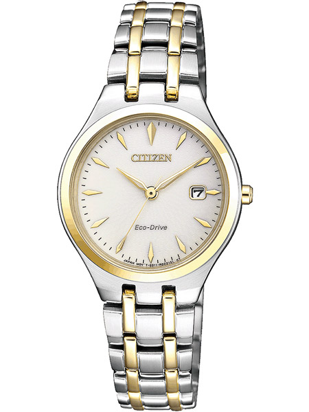 Citizen EW2484 82B Elegance horloge Eco Drive Dames Bicolor