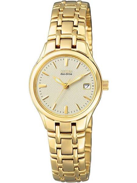 ruw Bitterheid verlangen Citizen EW1262-55P Elegance horloge Eco Drive dameshorloge Goud