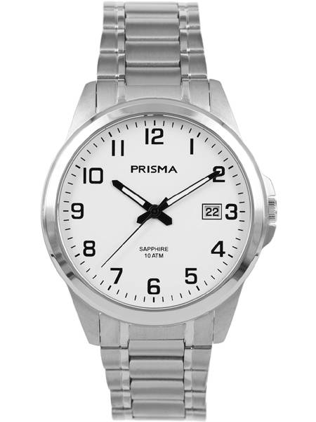 Prisma Horloge P1720 Journey Titanium Wit bij JuweliersWebshop