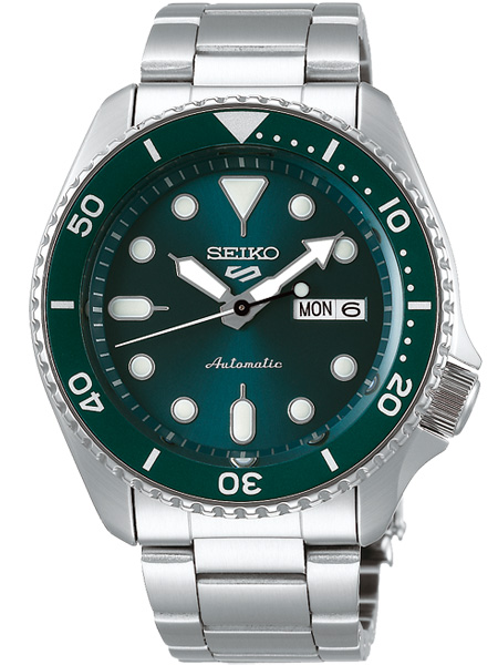 Piket rotatie herstel Seiko 5 Sports Automatic Horloge SRPD61K1 Automaat Groen Staal