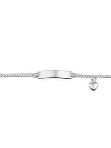 Zilveren Graveerarmband met bedel Hart 11-13 cm 1322793
