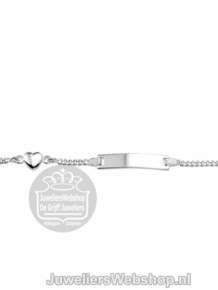 Zilveren Graveerarmband met Hartje 11-13 cm 1322794