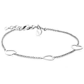Zinzi Armband ZIA1188 Zilver Hartjes
