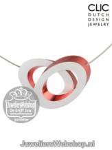 images/productimages/small/Clic-C70R-Collier-Dames-Aluminium-Mat-Rood-Staaldraad.jpg