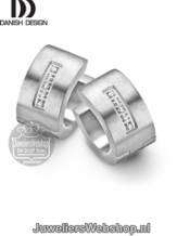 images/productimages/small/Danish-Design-IJ124E1D-Creolen-Dames-Titanium-Zilver-Diamant.jpg