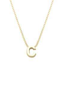 gouden initials letter C collier Joy de la Luz Yi-C