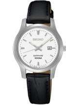 Seiko SXDG65P1 dameshorloge Edelstaal Wit