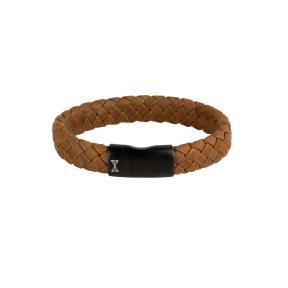 Aze Jewels Iron Single String Noyer-On-Black Armband 21 cm AZ-BL005-J-210