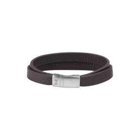 Aze Jewels Vintage Double Belt Brown Armband 21cm AZ-BL013-B-210