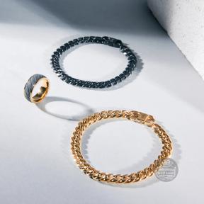 Aze Jewels Gourmette Eight Dore AZ-BM007-C-195