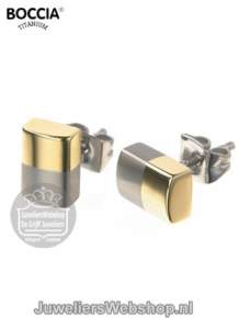 Boccia Titanium Bicolor oorknop 0509-03
