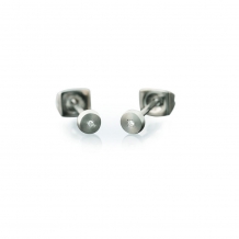 boccia oorknop met diamant 0537-01