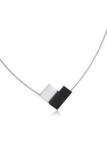clic v-vorm collier c150z zwart met magneetsluiting