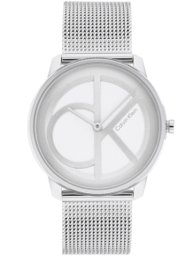 Calvin Klein CK25200032 Iconic Mesh Horloge Dames Zilver