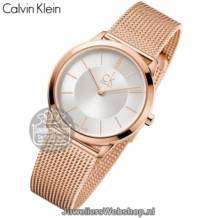 calvin klein minimal horloge midsize rose k3m22626