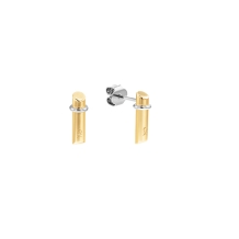 Calvin Klein CK Elongated Linear oorbellen CJ35000021 Goldplated