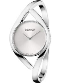Zullen bron Bloesem Calvin Klein Party horloge K8U2M116 CK dames horloge zilver medium