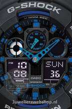 Casio GA-100-1A2ER G-Shock Zwart Blauw