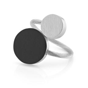 Clic Ring R5Z Ronde Vormen Zwart