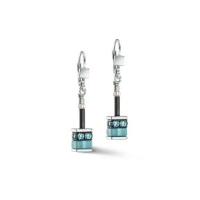 Coeur de Lion Oorbellen 4409/20-2011 Aqua-Brown
