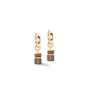 Coeur de Lion Oorbellen 4524/21-1116 Bruin Goud