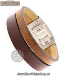 dacaya twin cam armband F120320 l.brown-camel 20mm