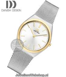 danish design 1236 dameshorloge edelstaal bicolor