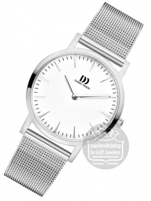 danish design 1235 dameshorloge edelstaal zilver