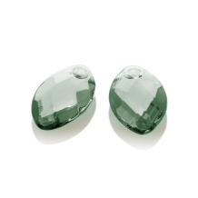 Sparkling Jewels Eardrops Earring Editions Facet Green Amethyst Ear Leaf EAGEM44-FCLF-S