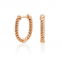 Sparkling Jewels Creolen Earring Editions Twist Rose Gold EAR21