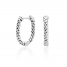 Sparkling Jewels Creolen Earring Editions Twist Silver EAS21