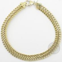 Fjory Gouden Dubbel Gourmet Armband 40-DG0819