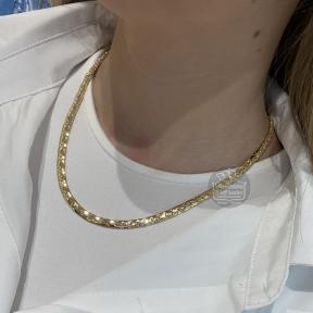 Fjory Gouden Luna Collier 40-LUN05045