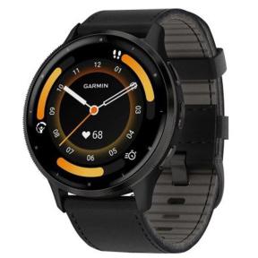Garmin Venu 3 Amoled horloge 010-02784-52 GPS 45mm leren band