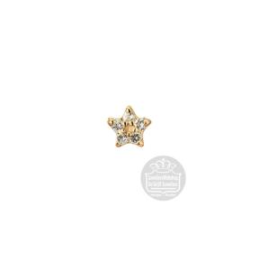 Jackie Gold Star White Topaz Piercing JKP24.427