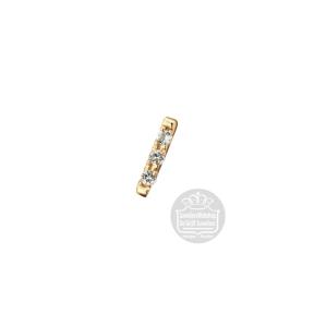 Jackie Gold Bar White Topaz Piercing JKP24.430