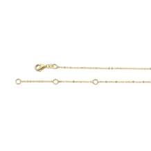Jackie Gold Long Oval Necklace JKN20.083