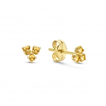Jackie Gold Triangle Citrine Studs JKE20.016