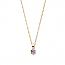 Jackie Gold Amethyst Pendant JKP20.006