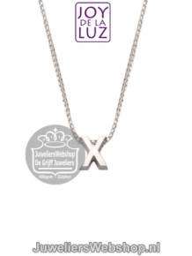 Joy de la Luz Si-X initials ketting met hanger X