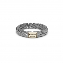 Buddha to Buddha Katja XS Black Rhodium ring 605BR-SG