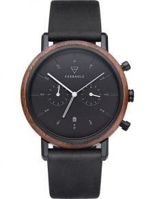 Kerbholz horloge Johann Walnut Dark Midnight Black 4251240415642